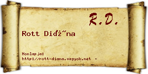 Rott Diána névjegykártya